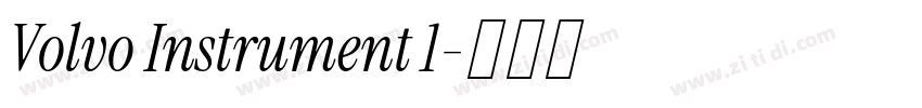 Volvo Instrument 1字体转换